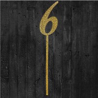 Cake-Topper glitzergold 6