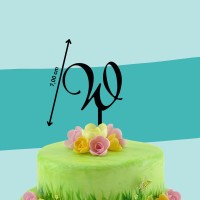Cake-Topper schwarz W Maße