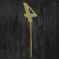 Cake-Topper glitzergold 4