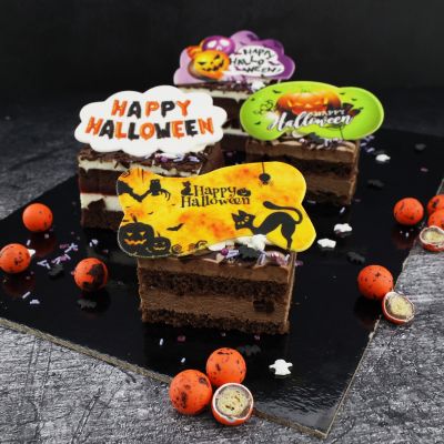  dessert with cute halloween-auflger  Dessert mit niedlichen Halloween-auflger