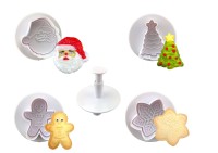 Plätzchen Ausstecher-Set Weihnachten Kunststoff
