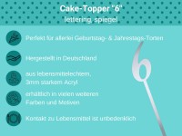 Cake Topper spiegel 6 Bulletpoints