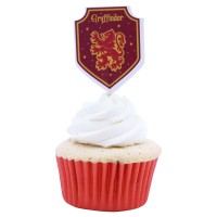 Harry Potter Muffinpicker Gryffindorwappen auf Muffin