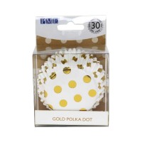 Cupcake Formen goldene Punkte