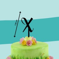Cake-Topper schwarz X Maße