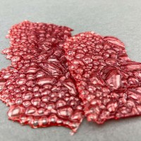 Bubble Platte aus Glukosesirup in Rot