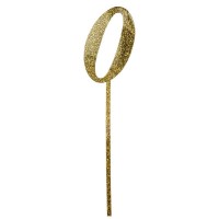 Cake-Topper glitzergold 0