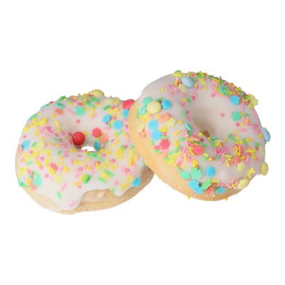 Frühlingsstreusel-Mischung auf Donuts