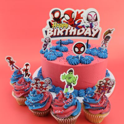 Spidey and Friends cake topper