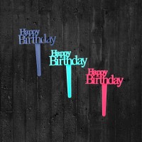 Happy Birthday Picker gemischt 