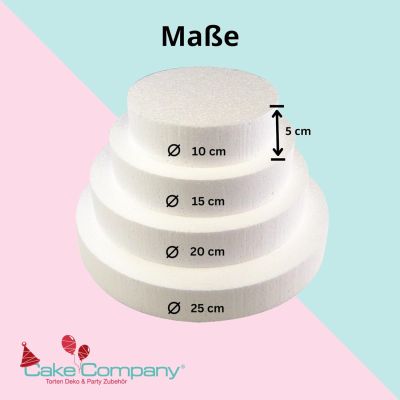 Tortendummy rund 4 Etagen 5 cm Mae