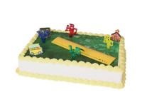 Motivtorte Schulanfang mit gelbem Lineal
