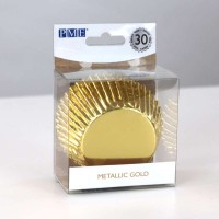 Cupcake-Formen Metallic Gold