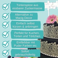Sweet Lace weiß Spitzenrand 2 Pros