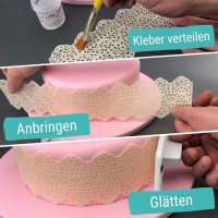 Sweet Lace weiß Step by Step