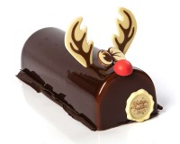 Schokoladendekor Rentier auf Schokotorte