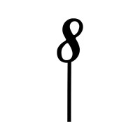 Cake-Topper schwarz 8