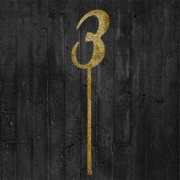 Cake-Topper glitzergold 3