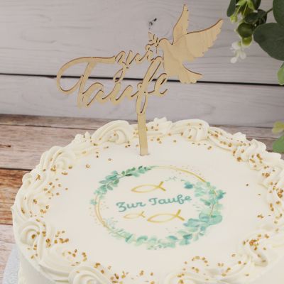 Motivtorte Taufe mit Aufleger – Set