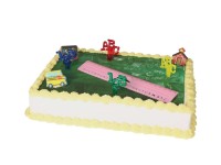 Motivtorte Schulanfang mit rosa Lineal