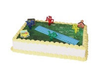 Motivtorte Schulanfang mit blauem Lineal