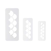 3 Geometrische Multicutter Fischschuppen