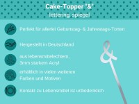 Cake Topper spiegel & Bulletpoints
