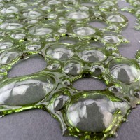 Bubble Platte aus Glukosesirup in Grün