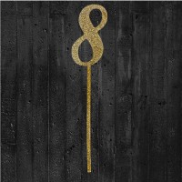 Cake-Topper glitzergold 8