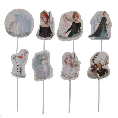 Schöne Muffin-Picker mit Frozen-Motiv