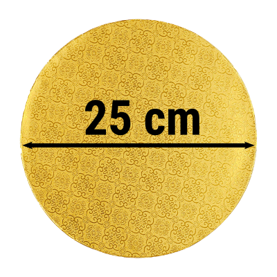 Schöner goldener Tortenteller Durchmesser 25 cm