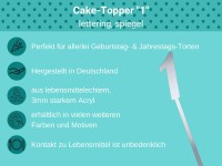 Cake Topper spiegel 1 Bulletpoints