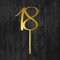 Cake Topper 18 gold