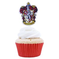 Harry Potter Muffinpicker Gryffindorwappen auf Muffin