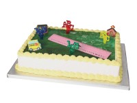 Motivtorte Schulanfang mit rosa Lineal