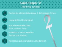 Cake Topper spiegel 2 Bulletpoints
