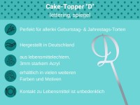 Cake Topper spiegel D Bulletpoints